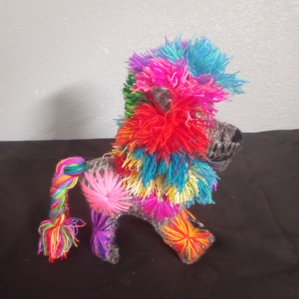 Colorful Plush Lion Toy